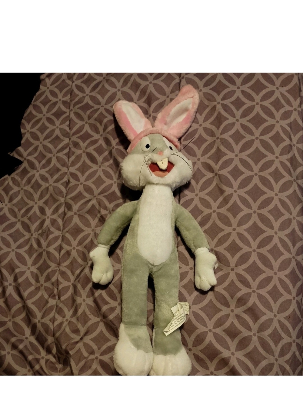 Warner Bros. Bugs Bunny Plush in Grey and White